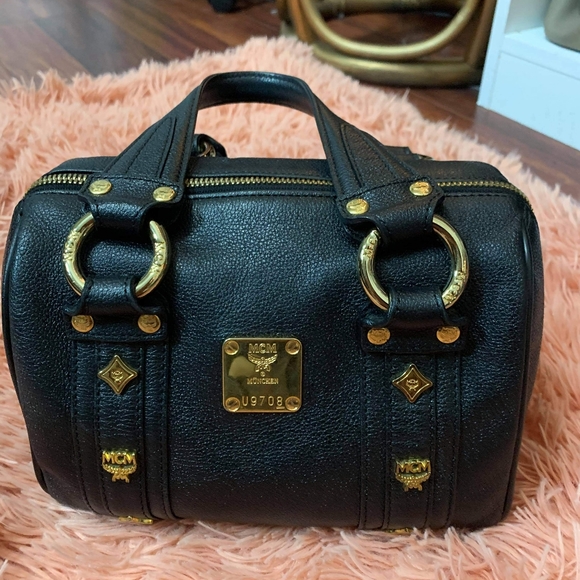 👝SOLD👝MCM mini boston with dustbag - Picture 8 of 9